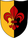 Schild Lilie - klein Schild Lilie - klein
