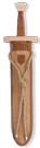 Set Kurzschwert Jute hellbraun Set Kurzschwert Jute hellbraun