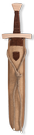 Set Kurzschwert Jute rotbraun Set Kurzschwert Jute rotbraun