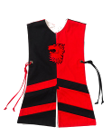 Tunique hraldique lion noir/rouge, taille 1