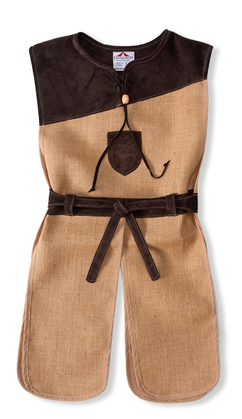 Knight's tunic Jute, darkbrown