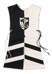 Tunique hraldique aigle noir/blanc, taille 2