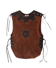 Short knight's tunic leather, darkbrown
