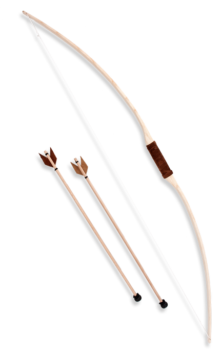 Long Bow with 2 arrows