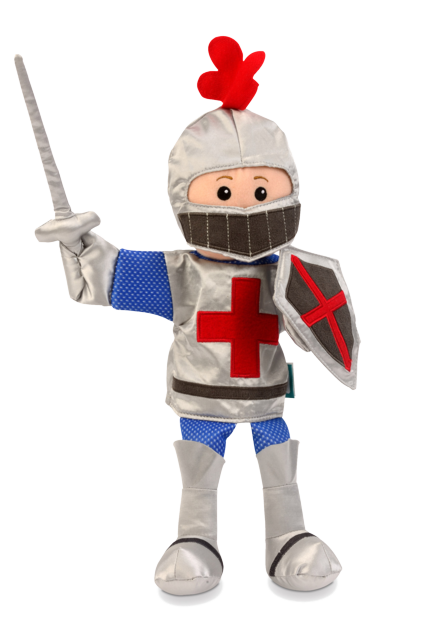 Ritter FIESTA Handpuppen Mittelalterliche Kleidung von