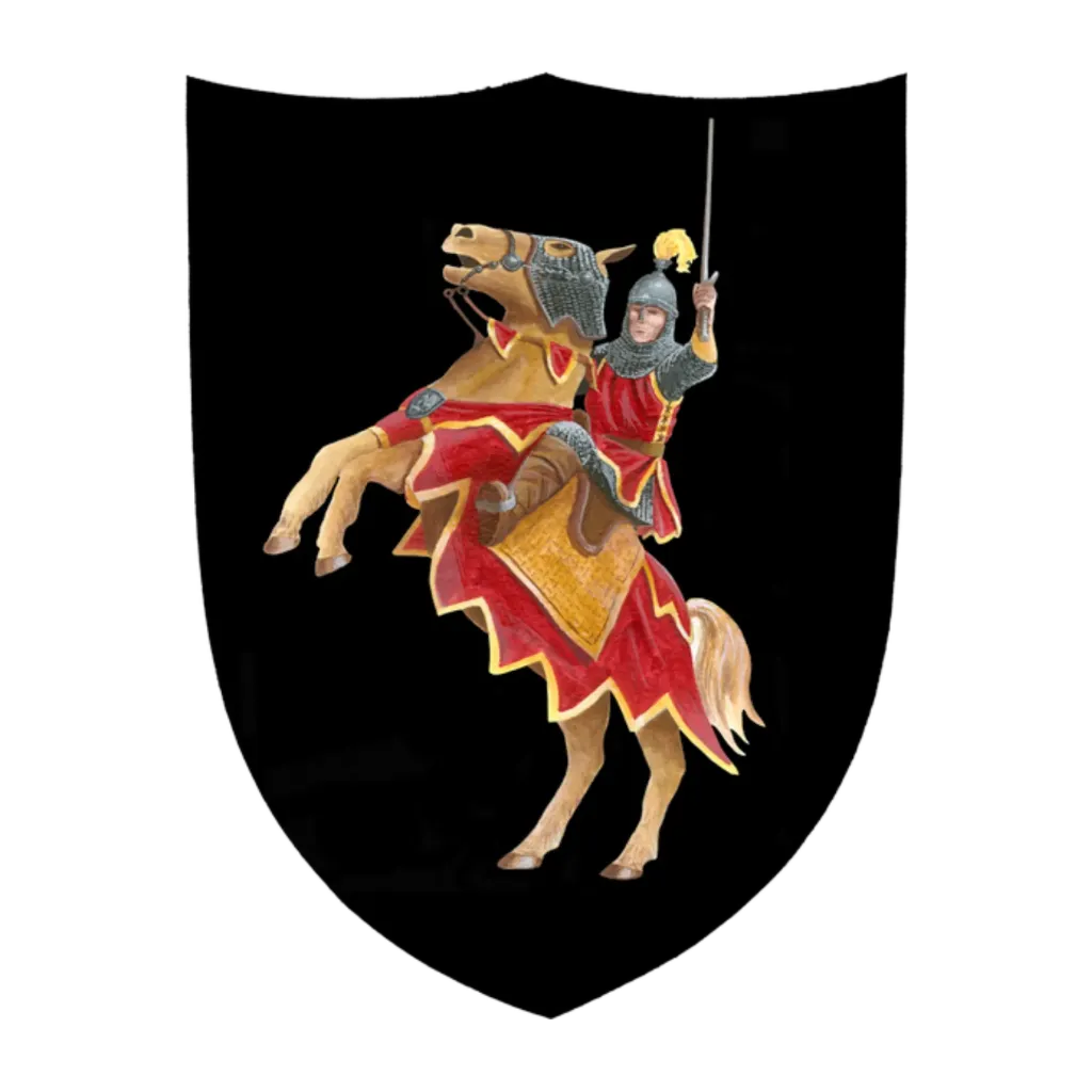 Small shield knight black outdoor