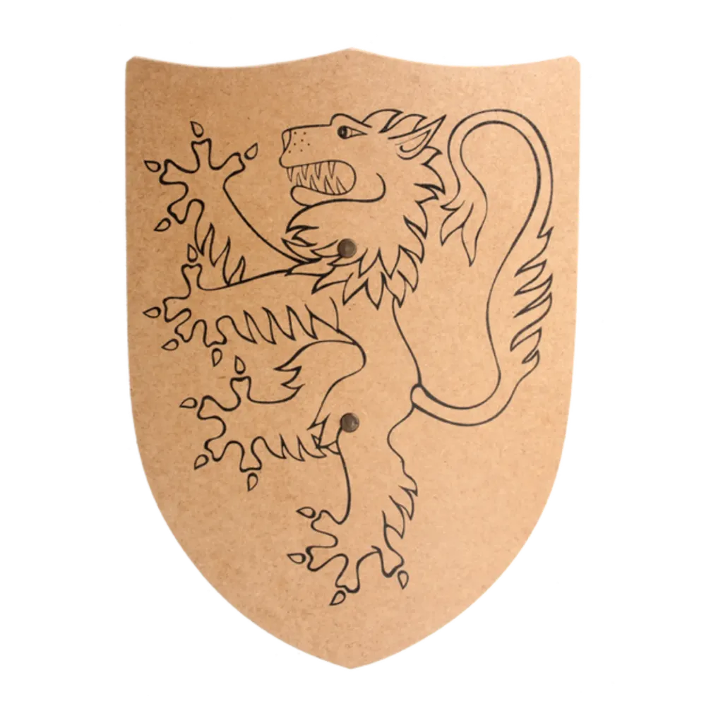 [F22] Schild Löwe zum  Selber ausmalen, Sperrholz natur, gebogen, 6 mm (Kopie)