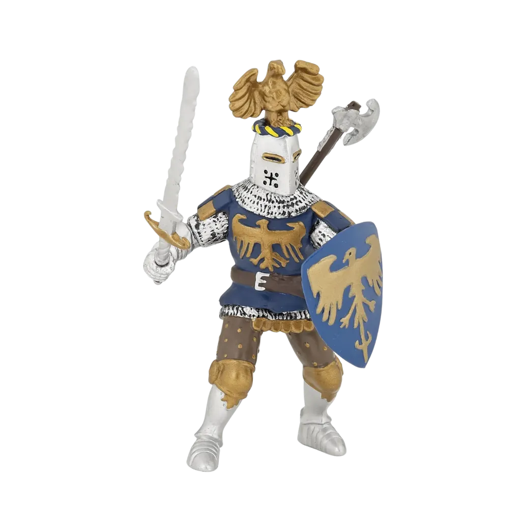 [39362] Chevalier avec casque d'aigle, bleu