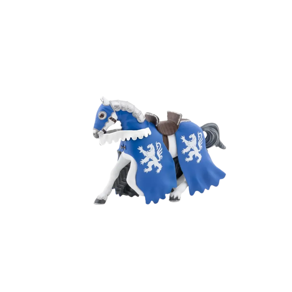 Horse of the lion knight with lance