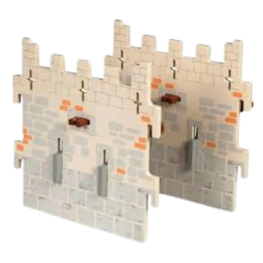 Satz 5 Schloss des Waffenmeisters (2 mittlere Mauern)