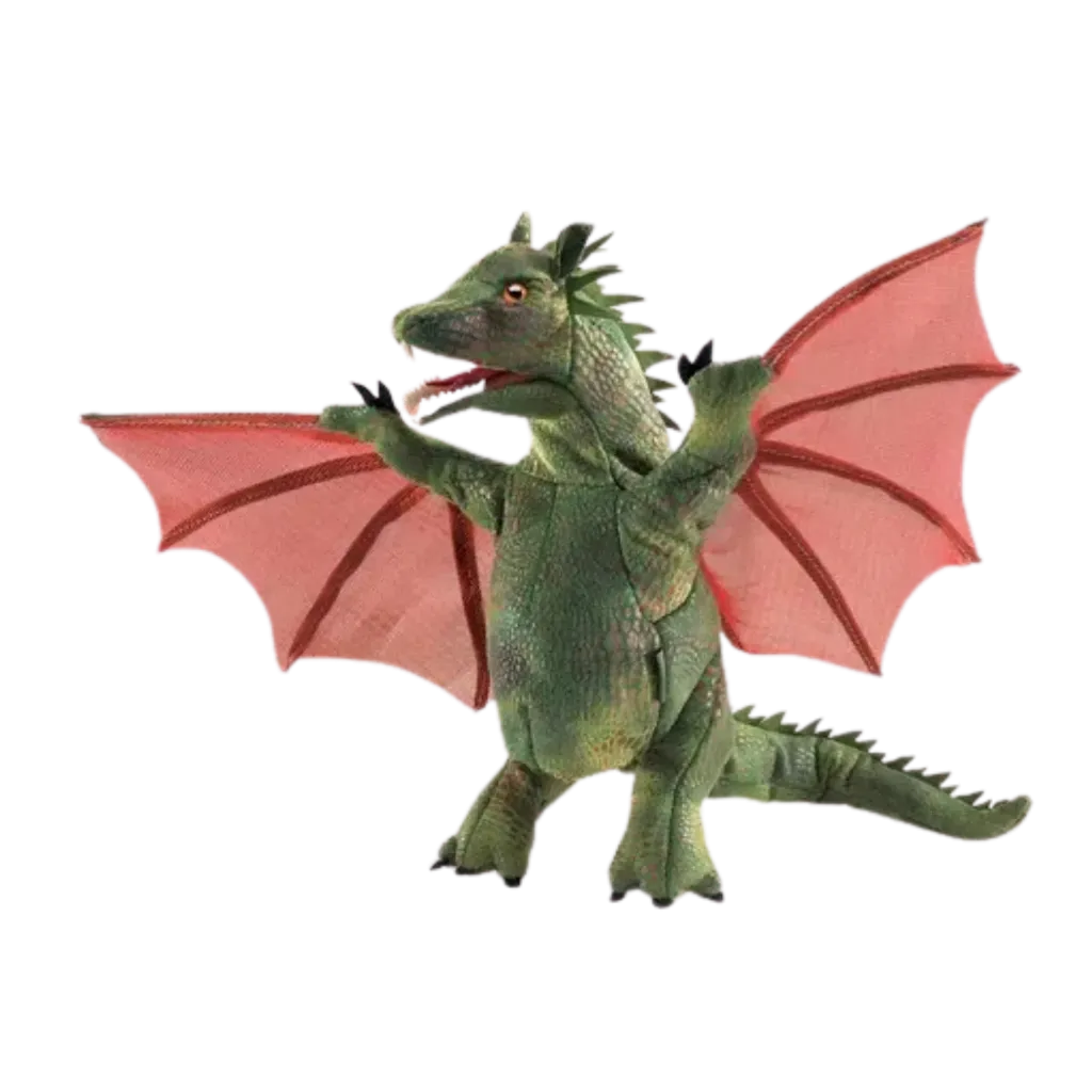 [DR03] Handpuppe Drache mit Schwingen