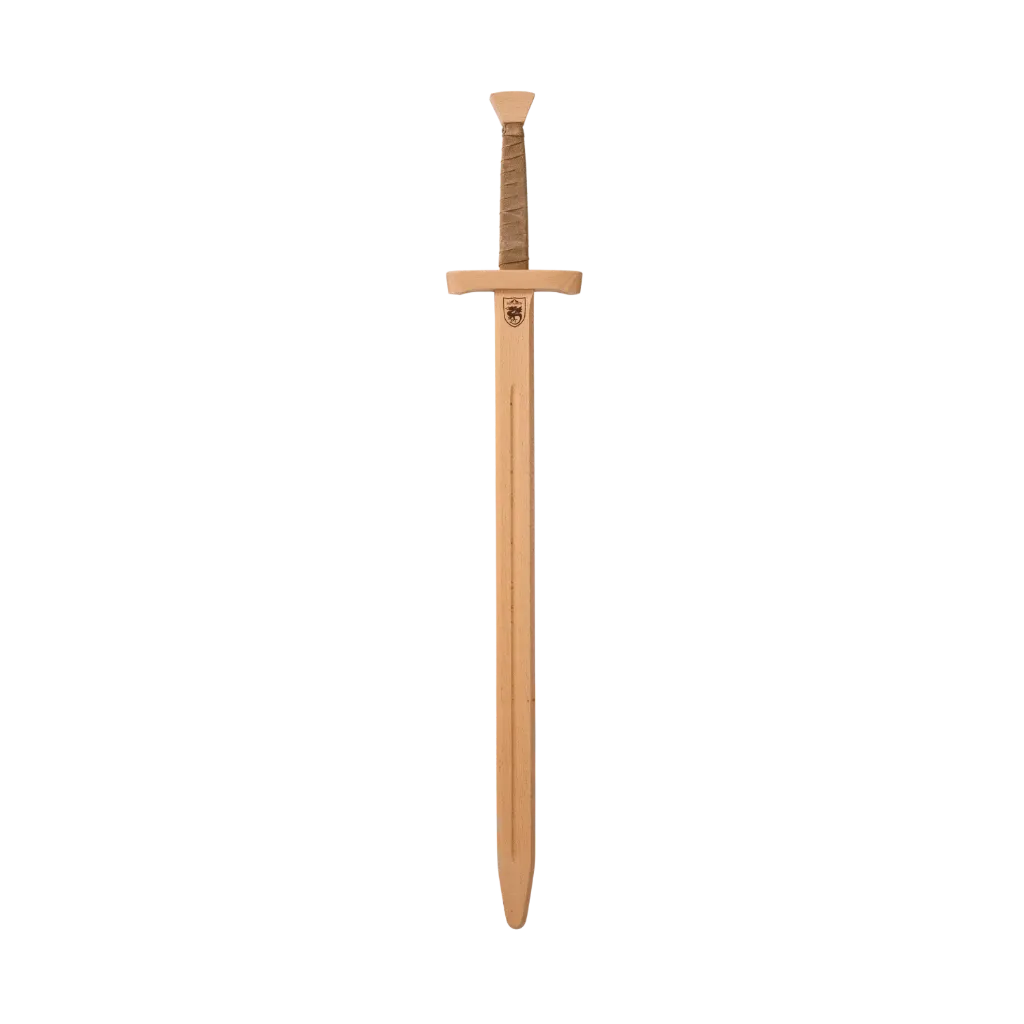 Doppelhänder Ledergriff hellbraun, 100 cm lang