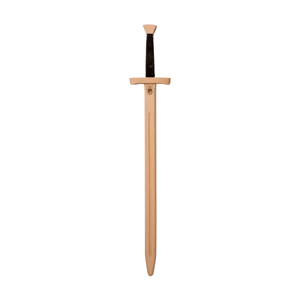 Poignée en cuir à deux mains marron foncé, 100 cm de long