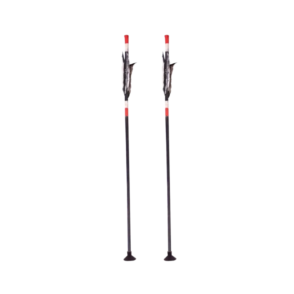 2 x 40cm suction cup arrows, "Indian" style, for small bows