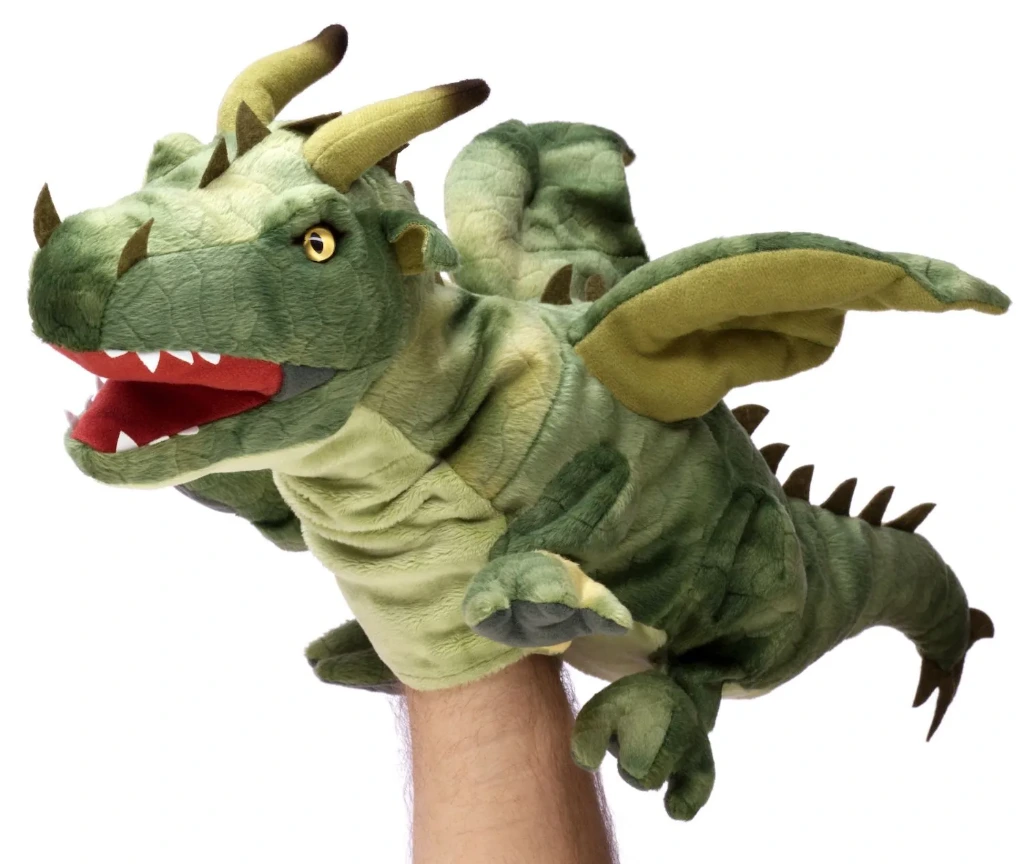 [HPD4625] Große Drachen Handpuppe 47 cm